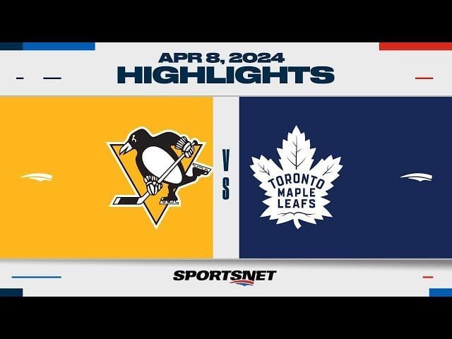 How does a loss to the Maple Leafs impact the Pittsburgh Penguins