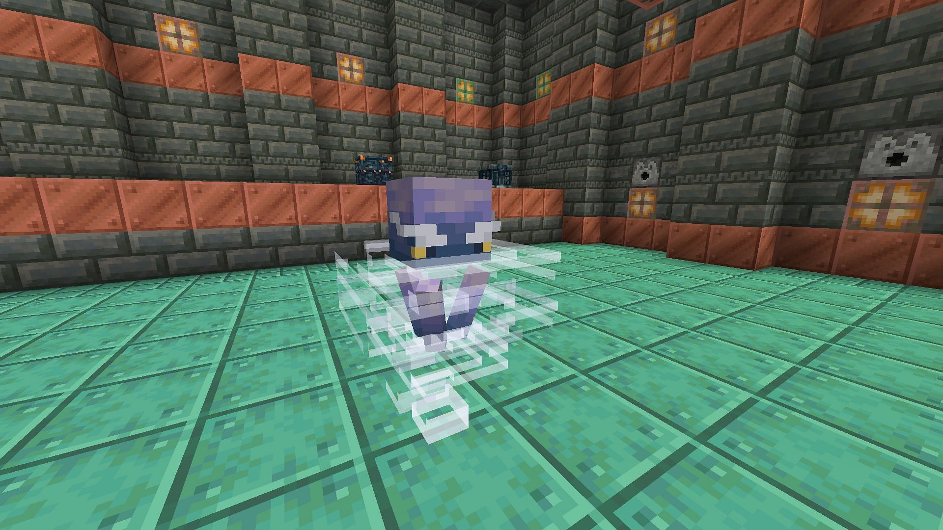 Breeze is a brand new mob in the upcoming 1.21 update (Image via Mojang Studios)