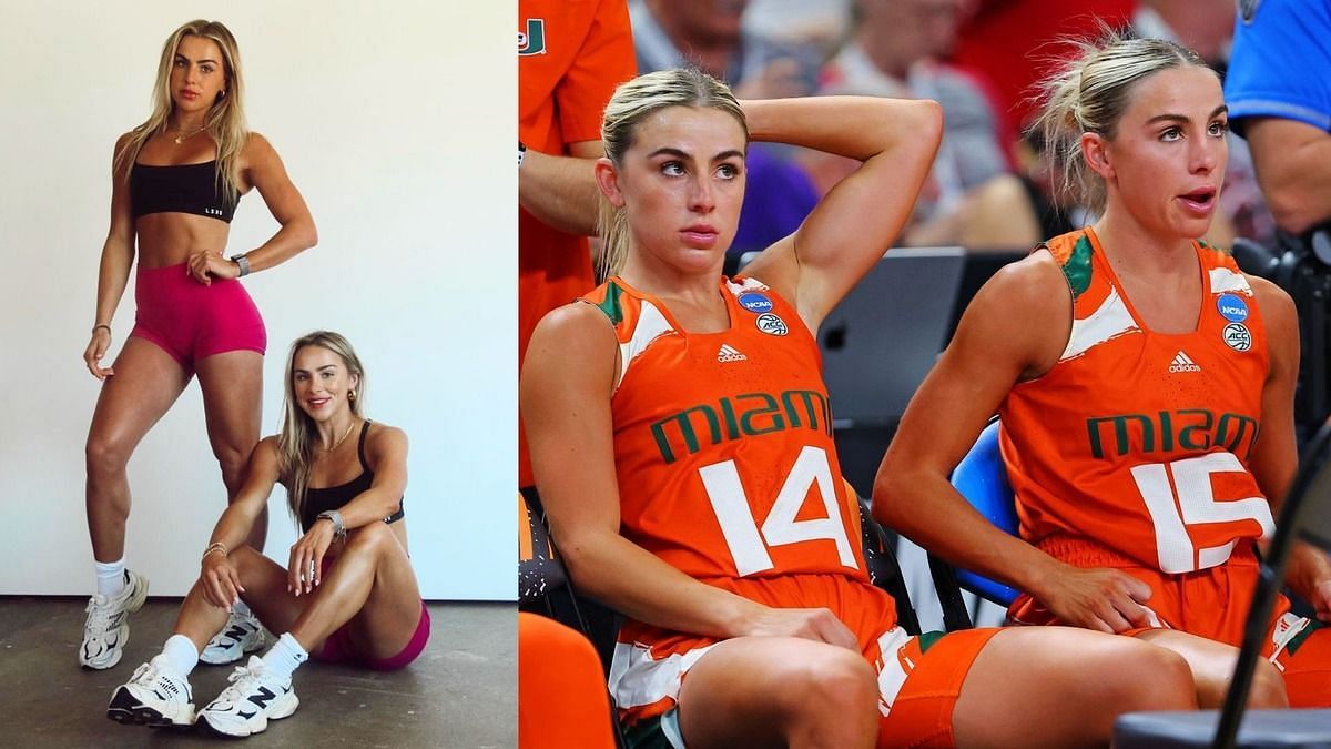 Hanna and Haley Cavinder return to Miami