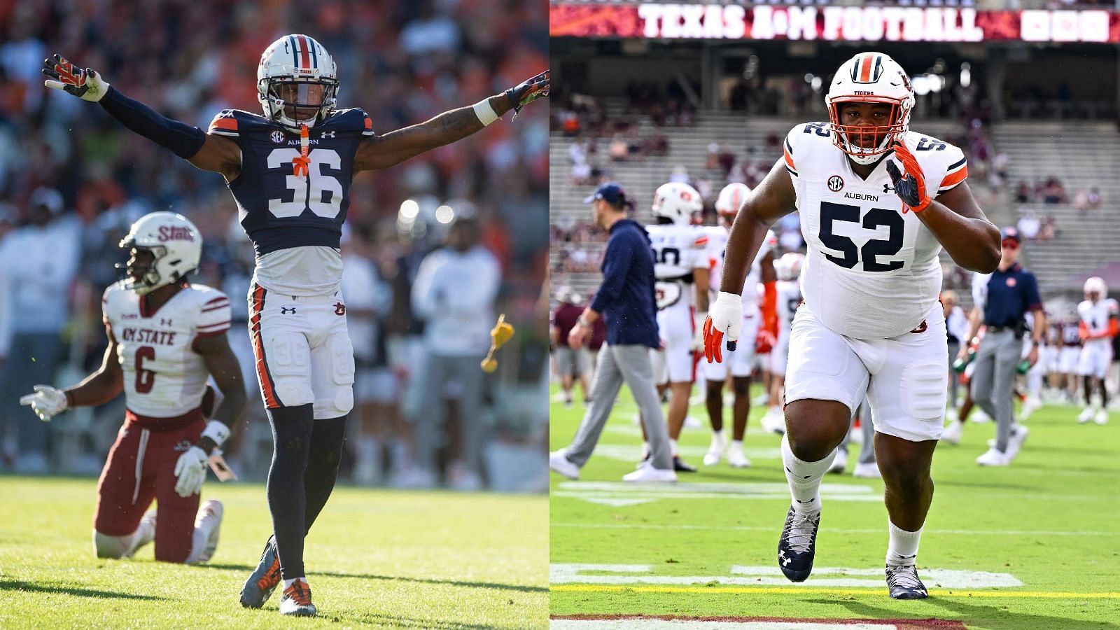 S Jaylin Simpson and DT Justin Rogers were two of Auburn