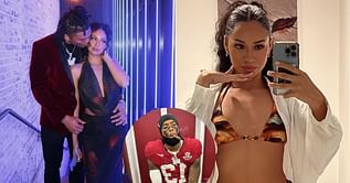 PHOTO: Alabama safety Malachi Moore shows off big guns during intense workout session with GF Ana Gomez