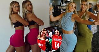 WATCH: Cavinder Twins have fun during exciting double date with Cowboys TE Jake Ferguson and mysterious Tinder date