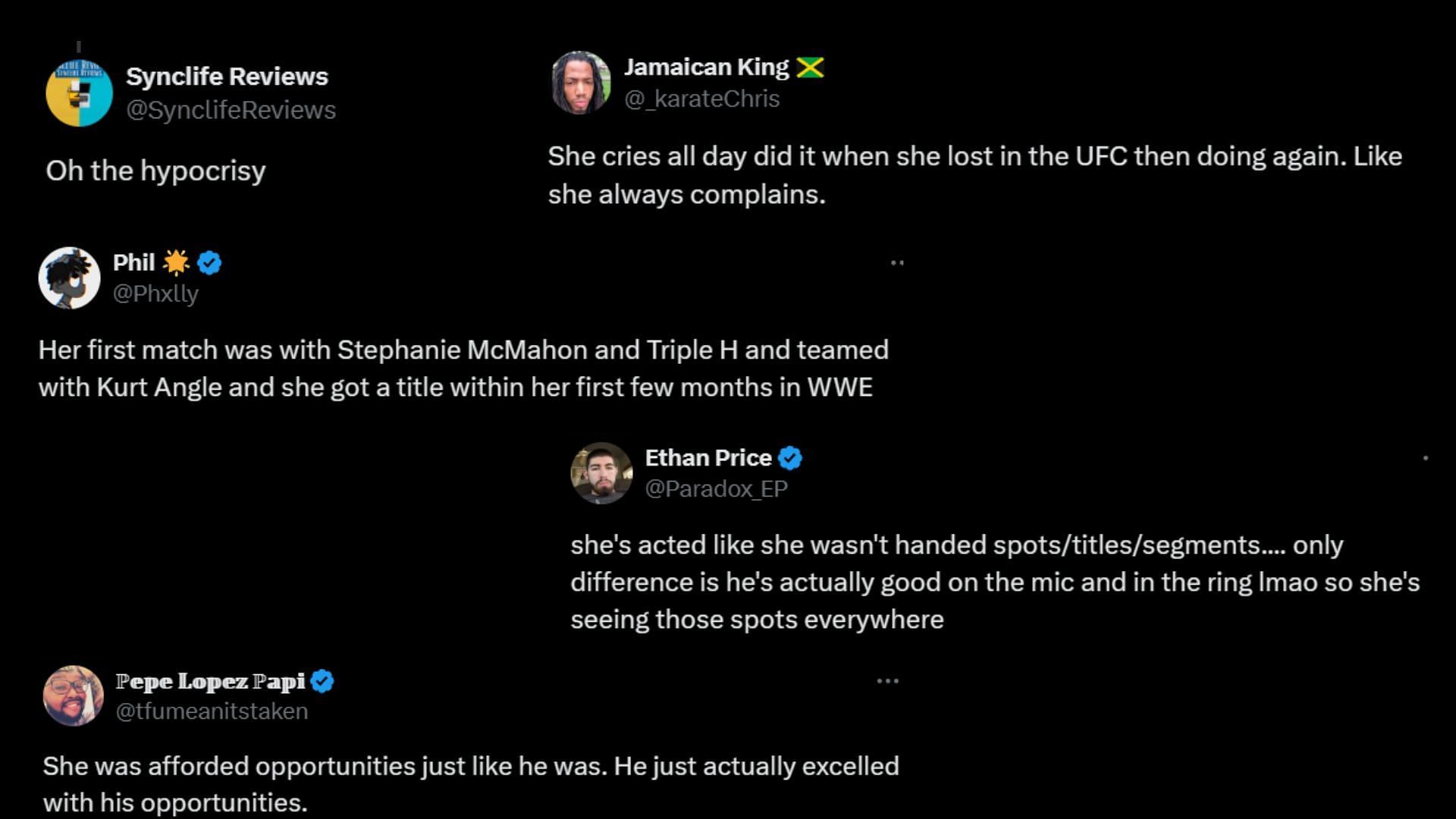 Screenshot of fans&#039; reactions on X/Twitter.