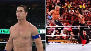 John Cena shows up during Roman Reigns vs Cody Rhodes at WrestleMania XL