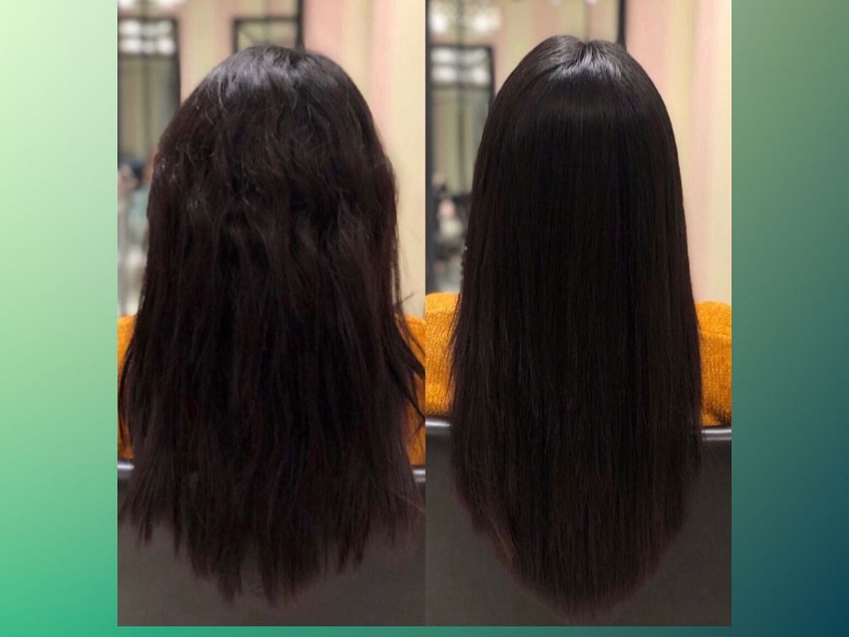 Hair relaxing treatment (Image via Instagram/@privebynahilahedayet)