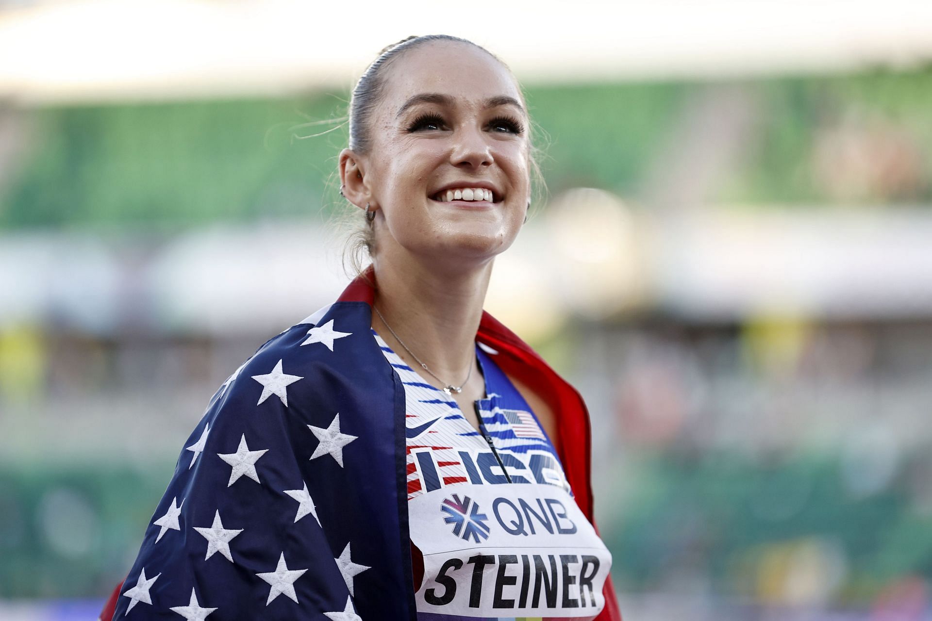 Abby Steiner at World Athletics Championships Oregon22 - Day Ten