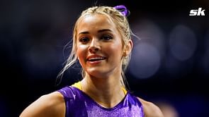 PHOTO: Paul Skenes' girlfriend Olivia Dunne shines in pink jumpsuit for LSU's 'gold carpet' night