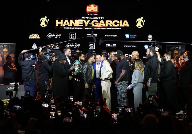 Ryan Garcia declares he's "ready to f**k Devin Haney up" at Nate Diaz vs. Jorge Masvidal Las Vegas presser