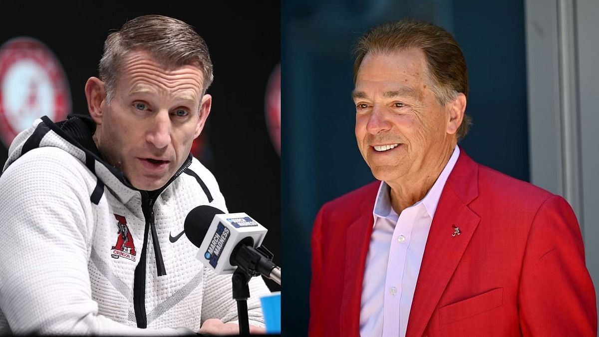 Alabama HC Nate Oats and Nick Saban