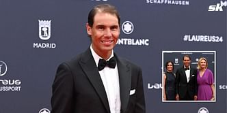 In Pictures: Rafael Nadal turns heads as he poses with wife Maria and mother Ana Maria at Laureus World Sports Awards 2024
