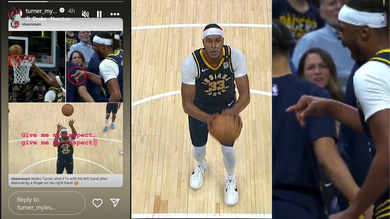 Myles Turner attempted two lefty free throws after dislocating his right forefinger against the Brooklyn Nets on Tuesday.