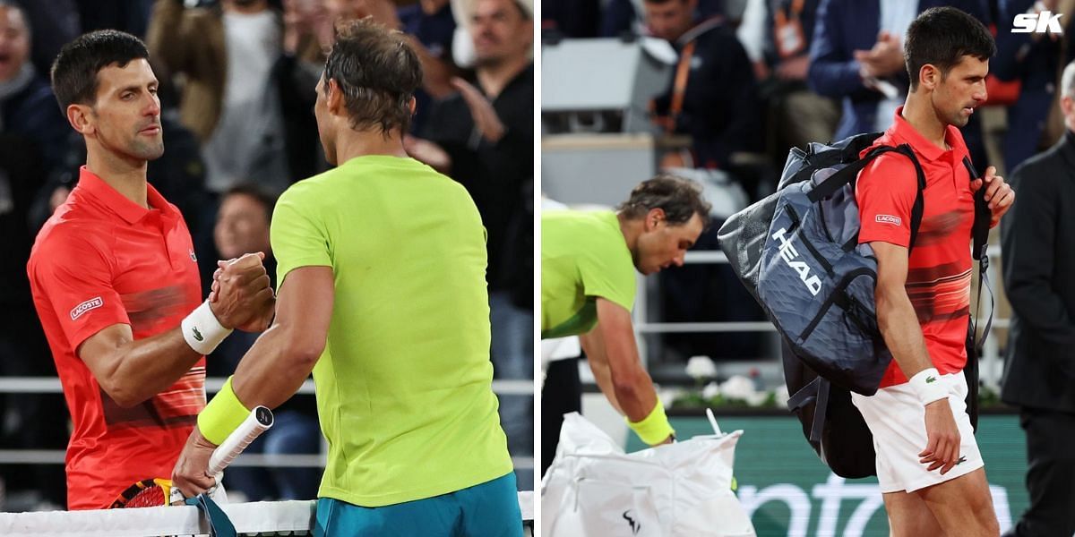 Rafael Nadal and Novak Djokovic played in front of a hostile crowd at the French Open 2022