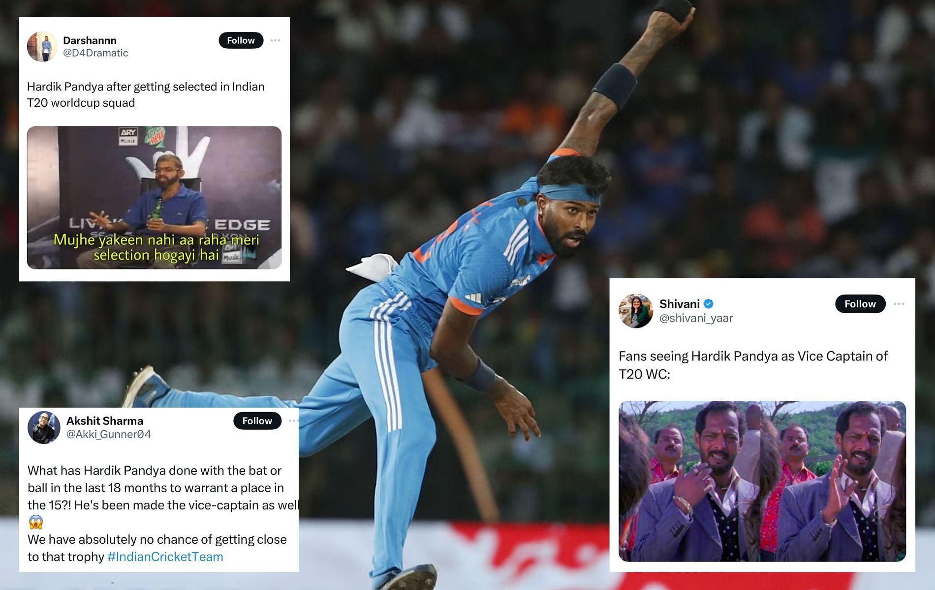 Several fans were unhappy with Hardik Pandya getting India