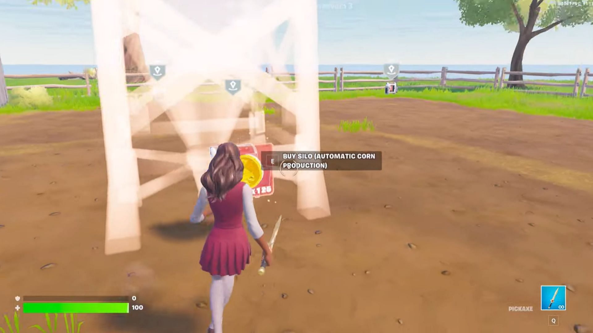 Players can even set up silos on the Fortnite Farmlife 4 (Image via MBT on YouTube, Epic Games)