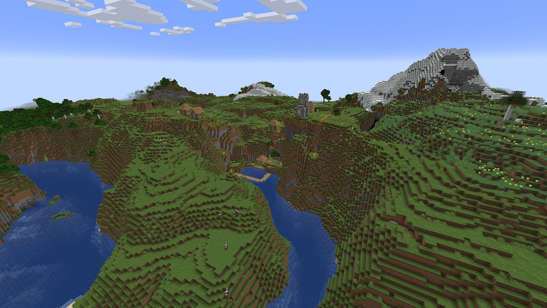 One of the amazing faction base areas found on this potential SMP seed (Image via Mojang)