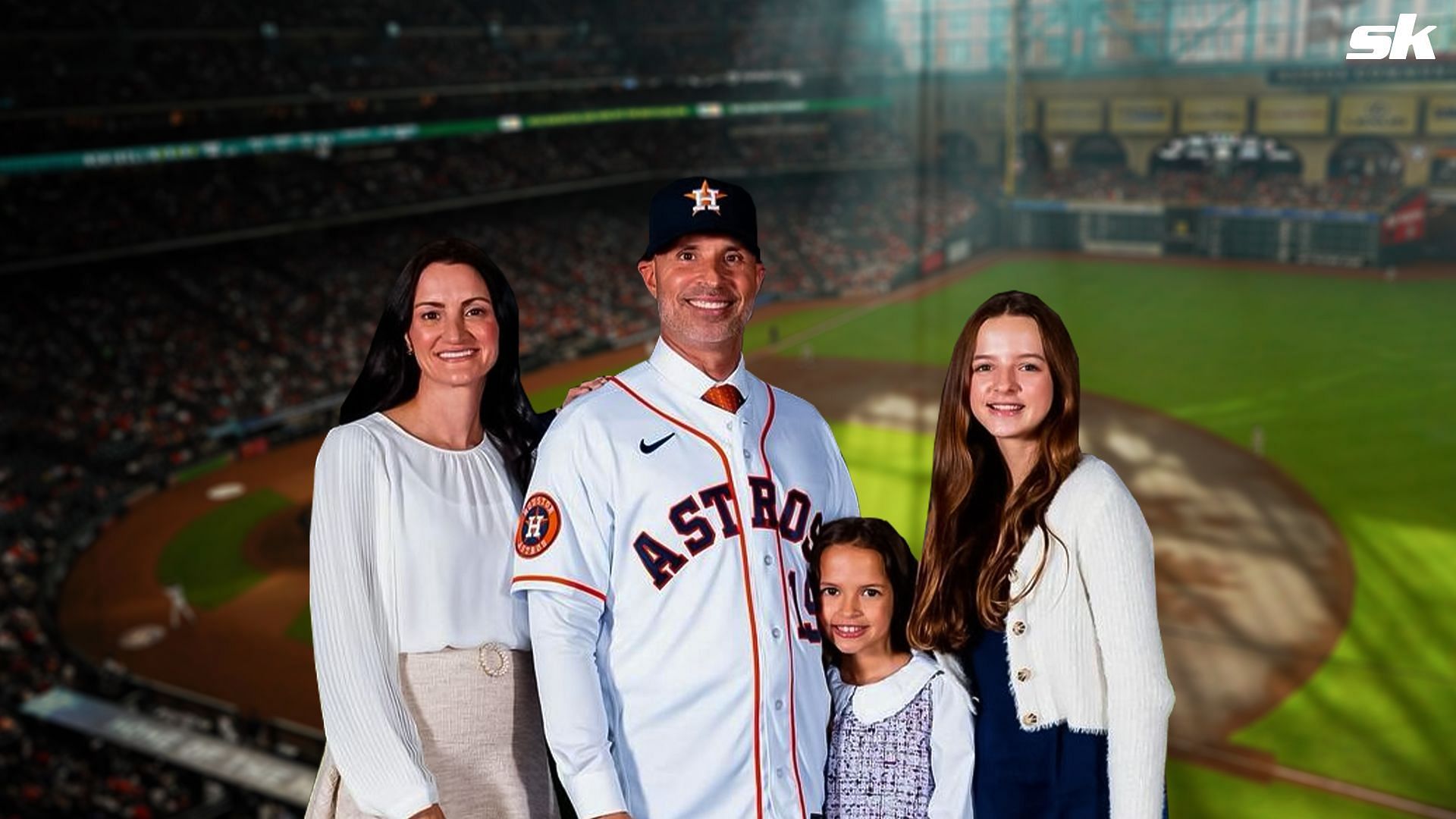 Astros coach Joe Espada's daughter Viviana nails first pitch at autism awareness night