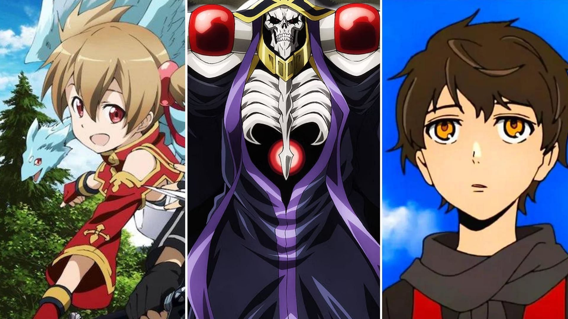 Sword Art Online, Overlord, Tower of God 