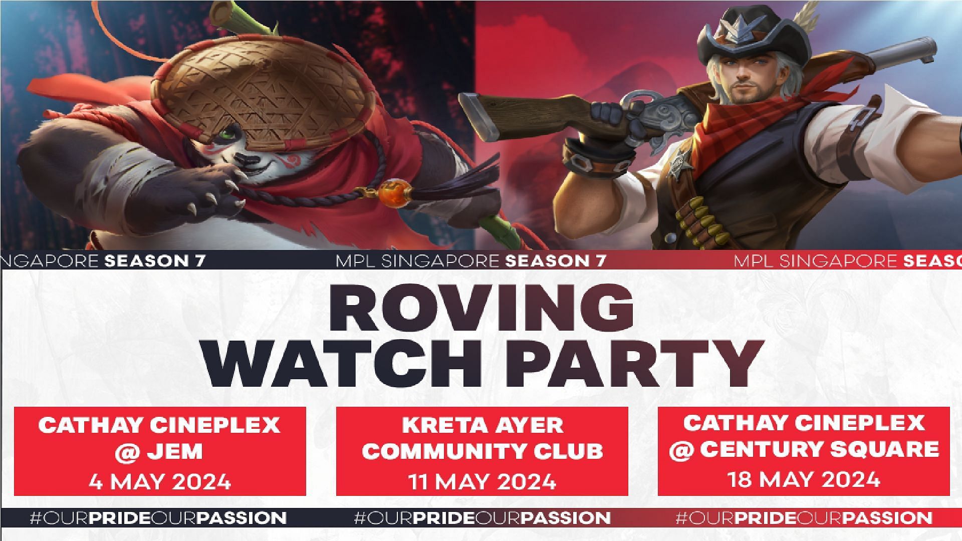 MPL Singapore Season 7 to organize different watch parties to open esports viewing opportunities to a wider range audience (Image via Moonton Games)