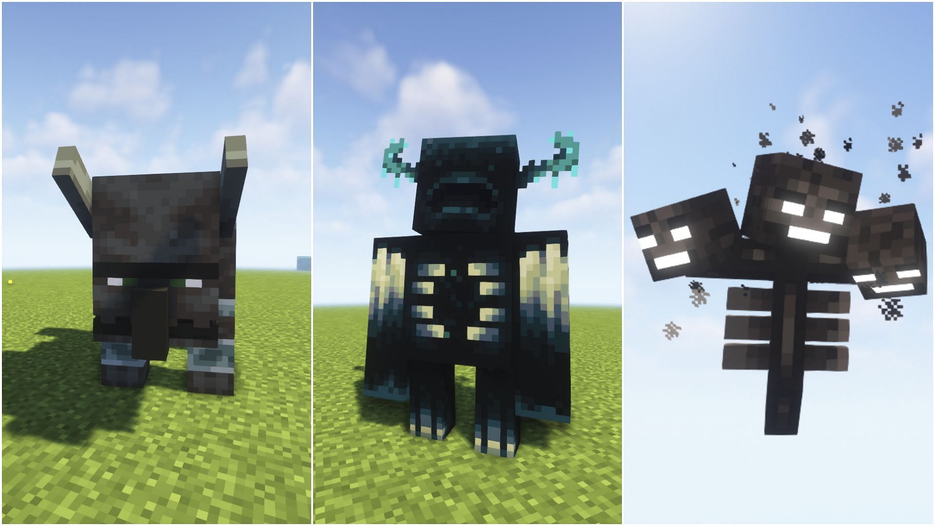 Some of the scariest mobs in Minecraft (Image via Mojang Studios)