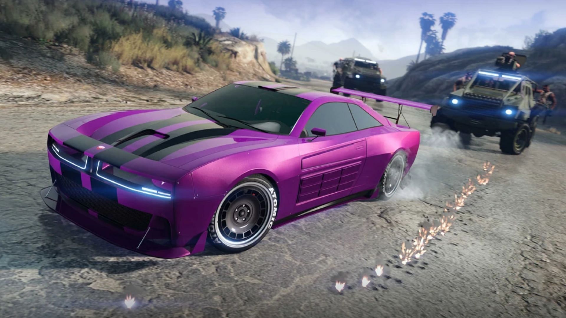 A promotional screenshot of the Bravado Buffalo EVX in Grand Theft Auto 5 Online (Image via Rockstar Games)