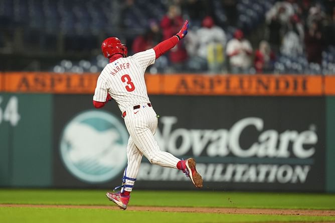 "He's a man of the people"; "Worth the fine!" - Fans approve as Bryce Harper ditches new look for pre-2024 normal-sized lettering Phillies jersey