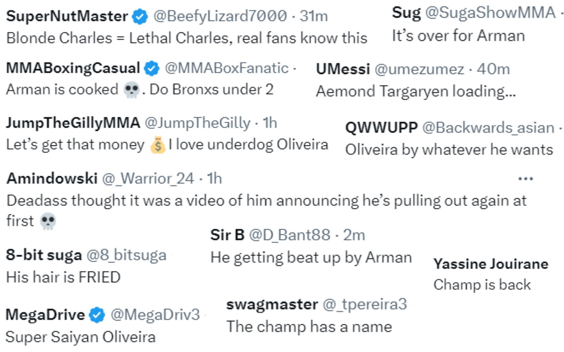 Screenshot of fan reactions to Championship Rounds&#039; post on X