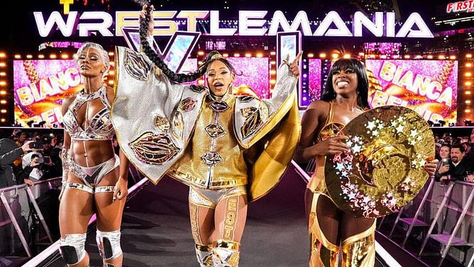 Bianca Belair sends a two-word message after her win with Jade Cargill and Naomi at WWE WrestleMania 40