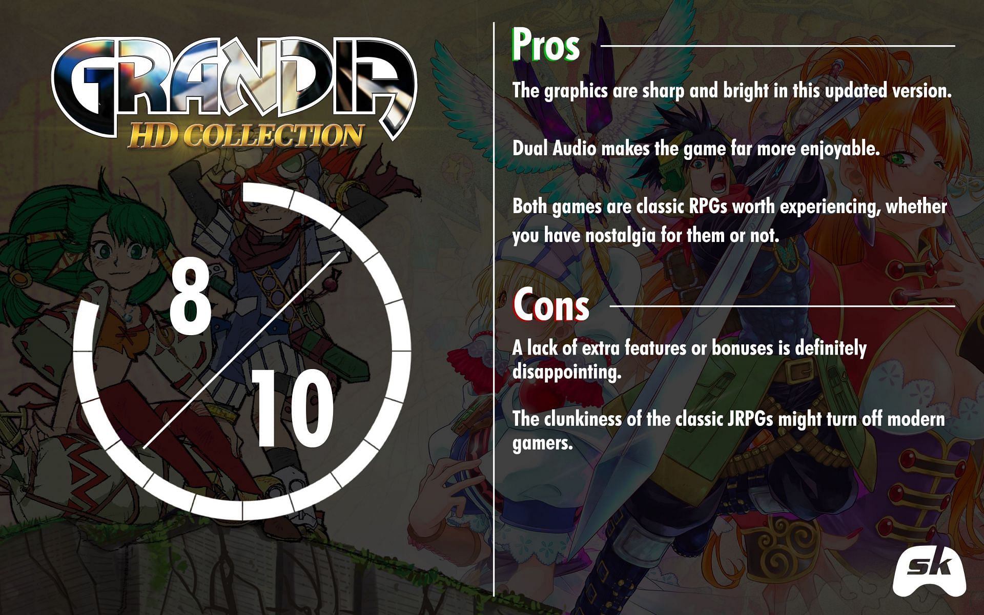 Grandia HD Collection is an incredible pair of games (Image via Sportskeeda)