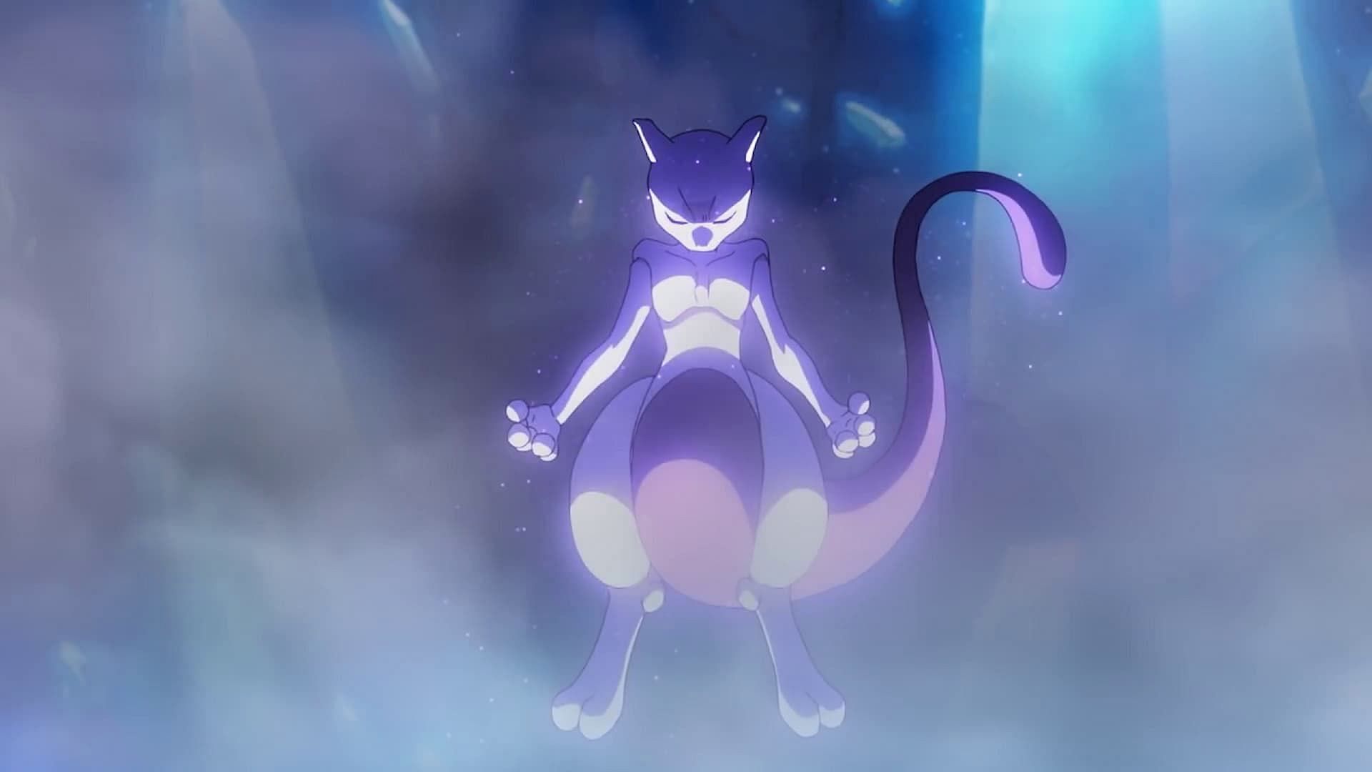 Mewtwo in the anime (Image via TPC)