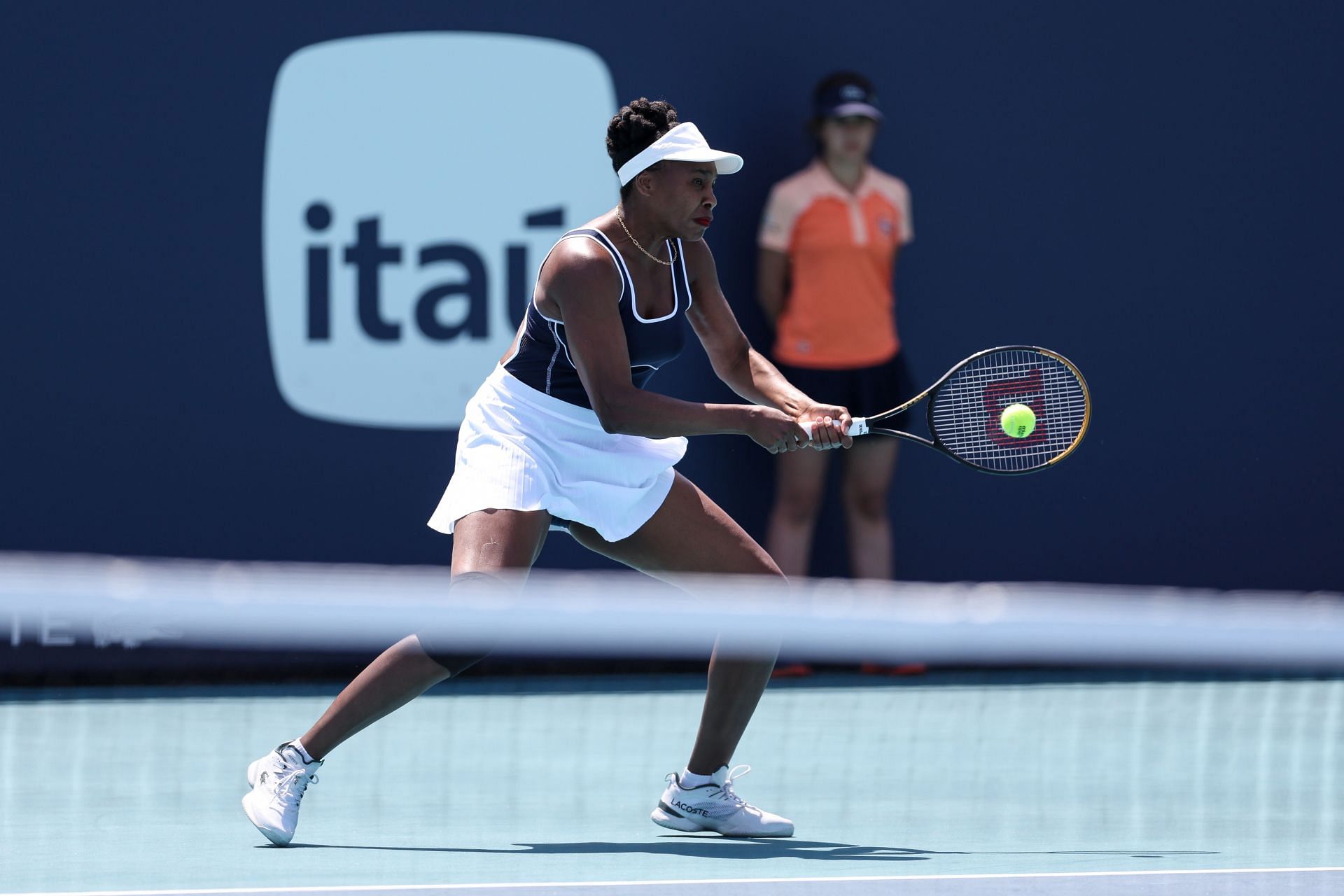 Venus Williams in action during the Miami Open 2024