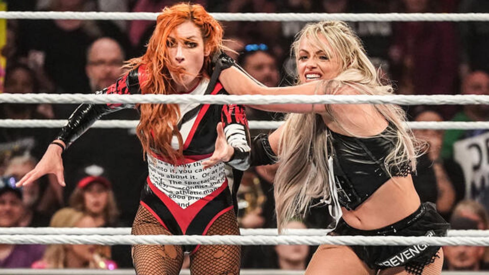 Liv Morgan and Becky Lynch during the Battle Royal on RAW