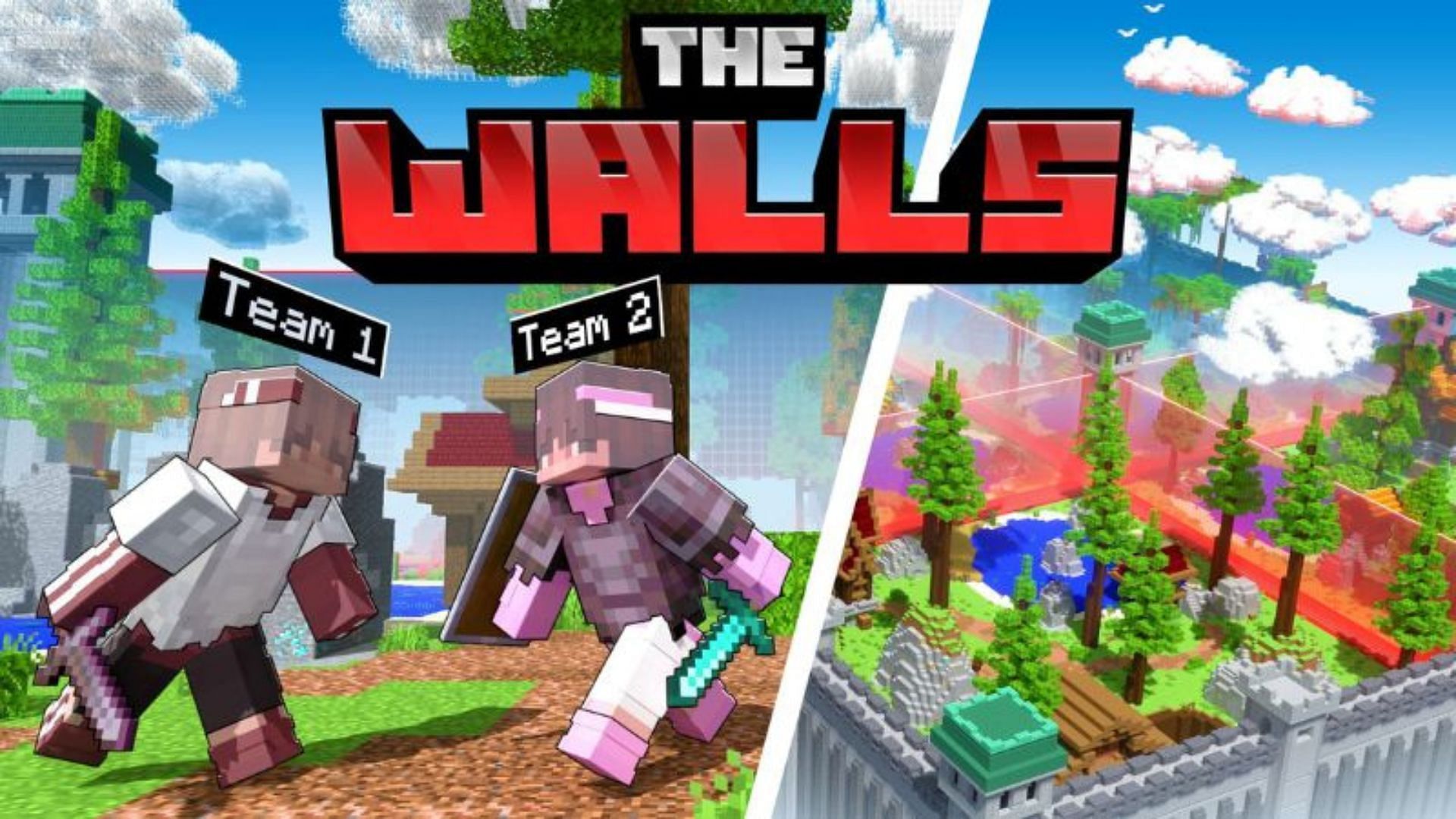 The Walls mini-game in Minecraft Marketplace (Image via Minecraft Marketplace)