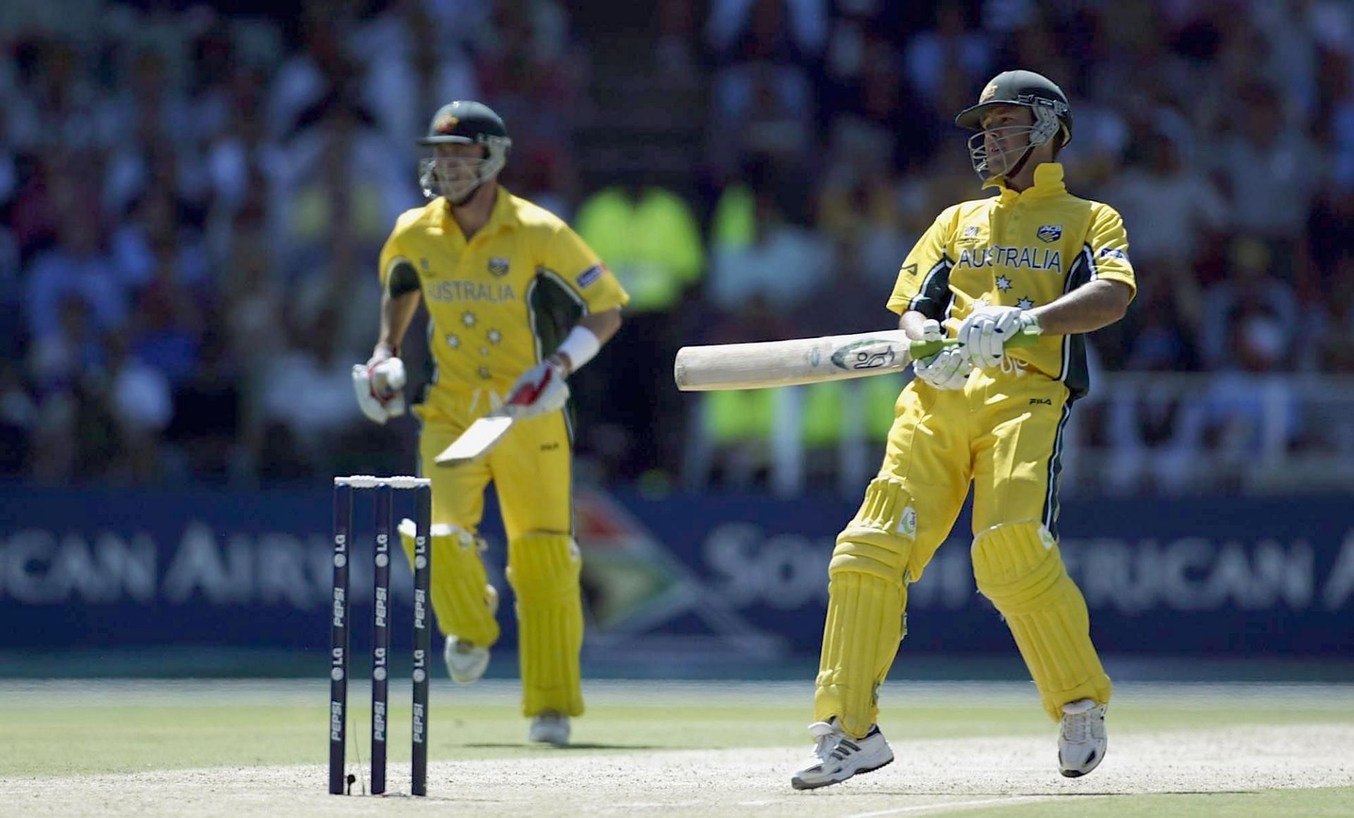 Ricky Ponting of Australia in action