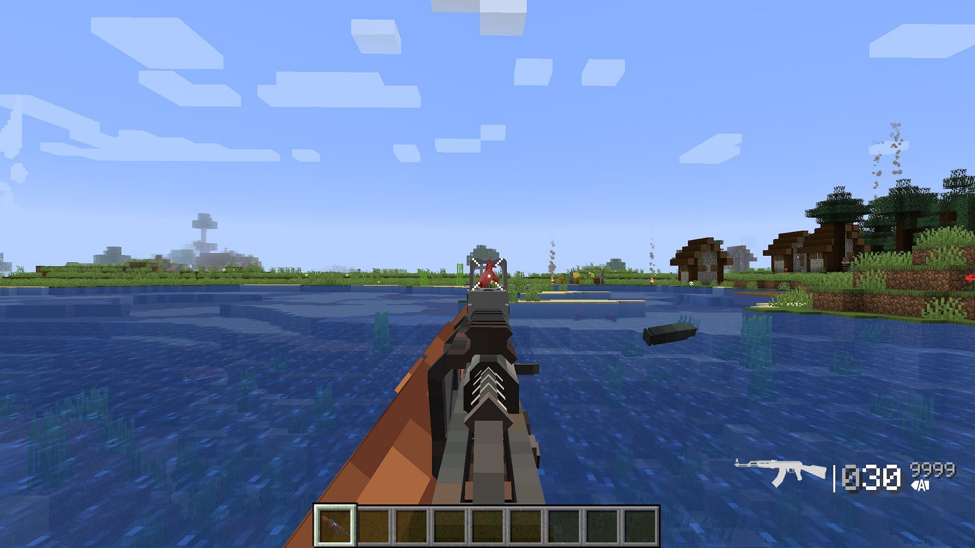 These Minecraft gun mods are sure to spice up any server war (Image via Mojang)