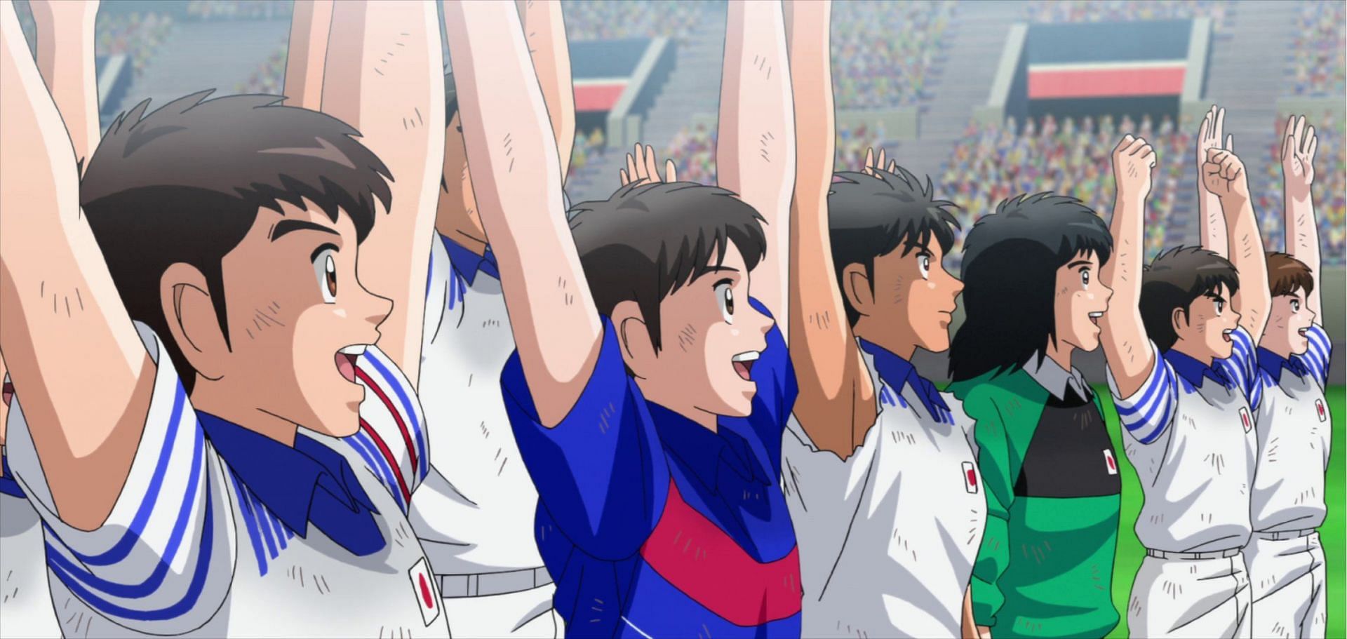 Japan celebrating at the end of the match (Image via Studio Kai).