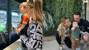 “Happy Easter from the ballpark” - Alex Bregman's wife Reagan and his son Knox enthusiastically support Astros star on game day with festive spirit