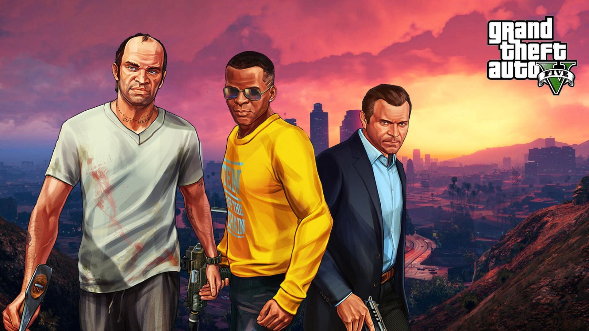 The GTA 5 protagonists are one of the best things about the game (Image via Rockstar Games)