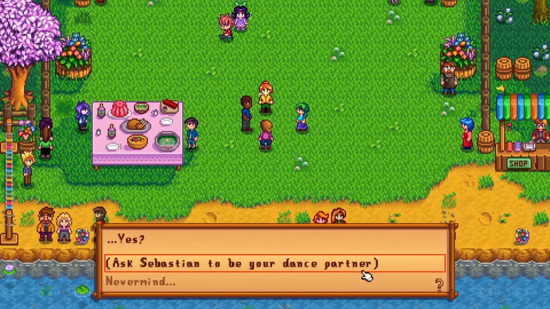 There are a variety of villagers whom you can ask (Image via ConcernedApe II Cozy Bird Gaming on YouTube)