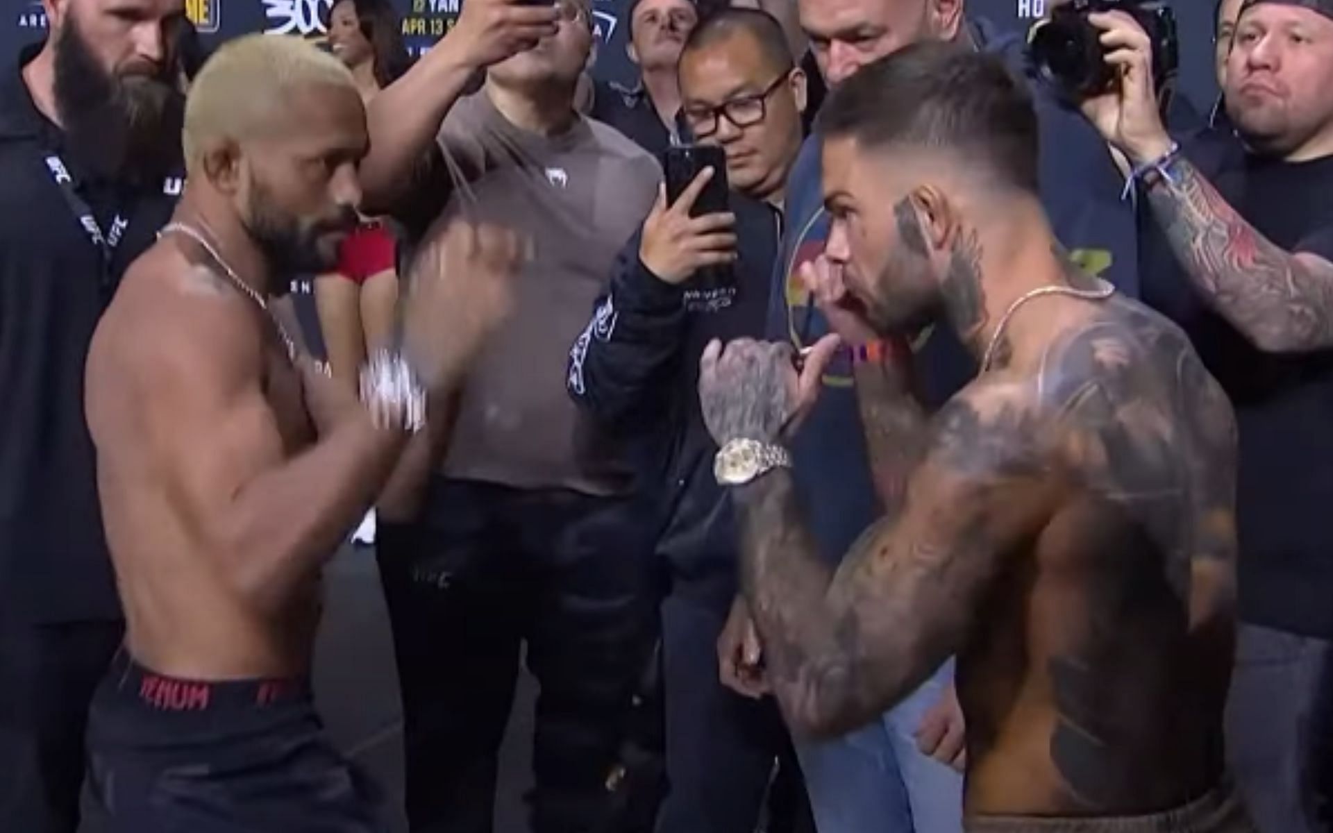 Deiveson Figueiredo vs. Cody Garbrandt: Find out how many championships the UFC 300 early prelim openers have between them [Image courtesy: UFC - YouTube]