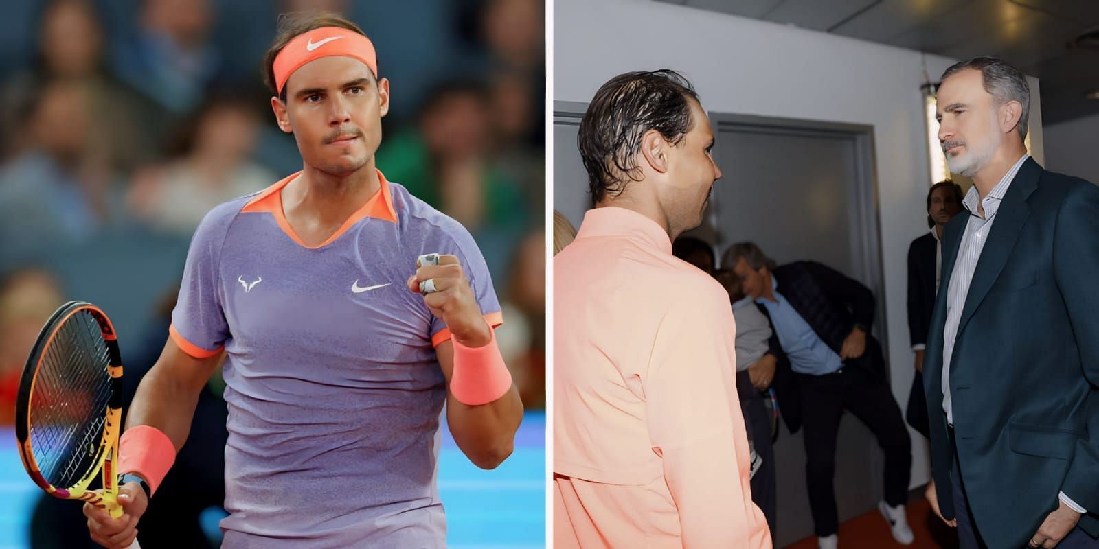 Rafael Nadal meets the King after his triumphant win