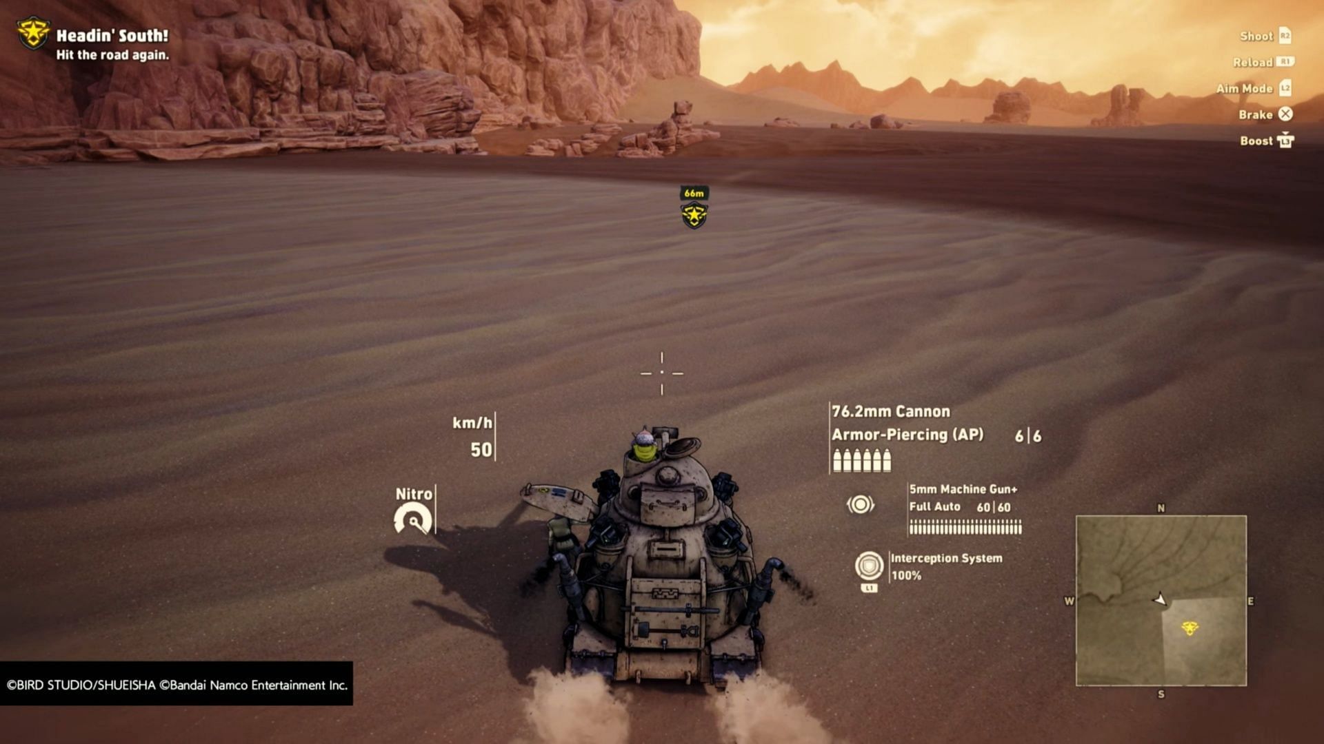 The main story takes you across the desert and beyond (Image via Bandai Namco)