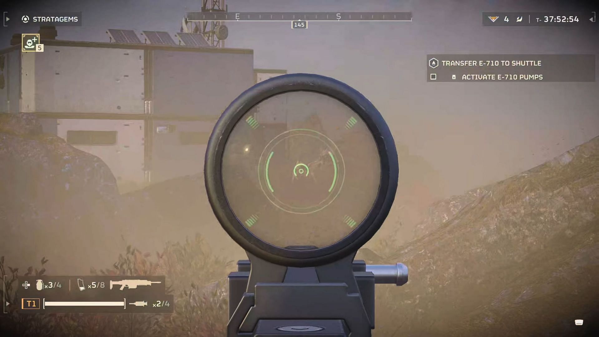 The R-63 Diligence is excellent for mid- to long-range encounters (Image via Arrowhead Game Studios || YouTube/Backburner)