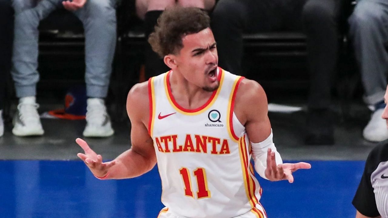 Trae Young caught a stray after the Knicks