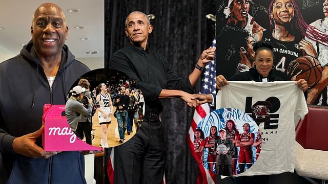 Barack Obama, Magic Johnson among other celebrities heap praise on Dawn  Staley's crew after phenomenal win against Caitlin Clark's Iowa