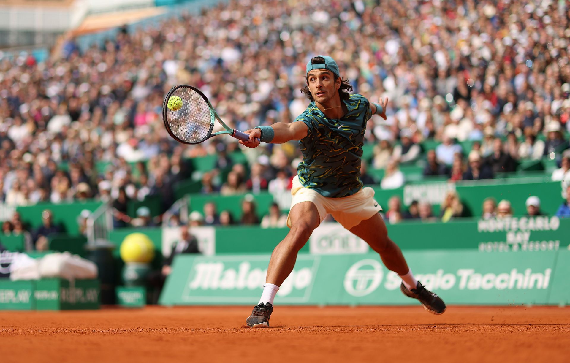 Lorenzo Musetti pictured at the Monte-Carlo Masters