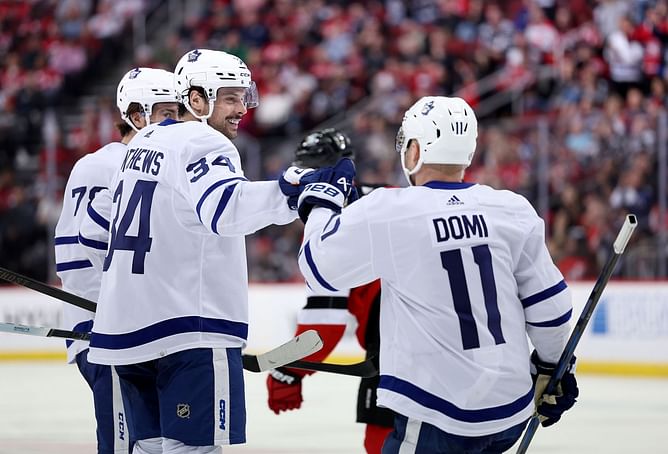 WATCH: Max Domi drops the gloves against Simon Nemec to defend Auston Matthews