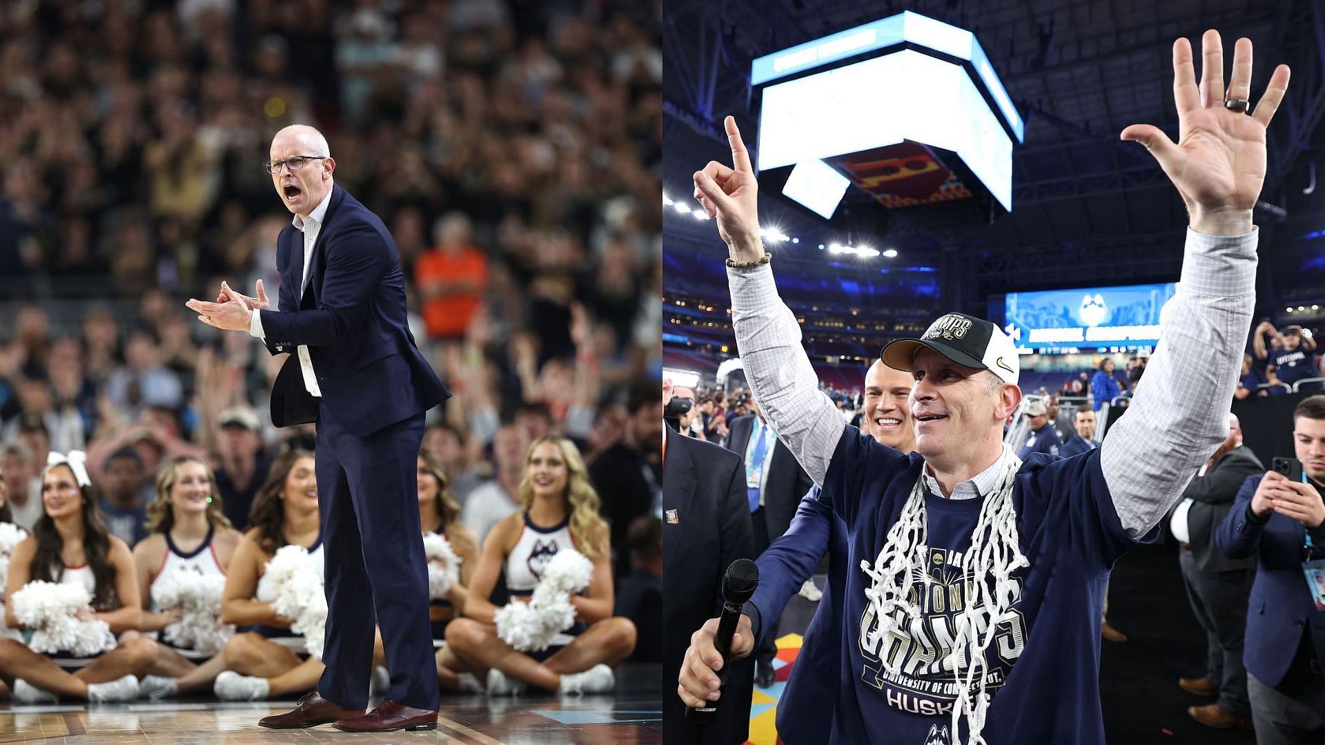 UConn Huskies head coach Dan Hurley