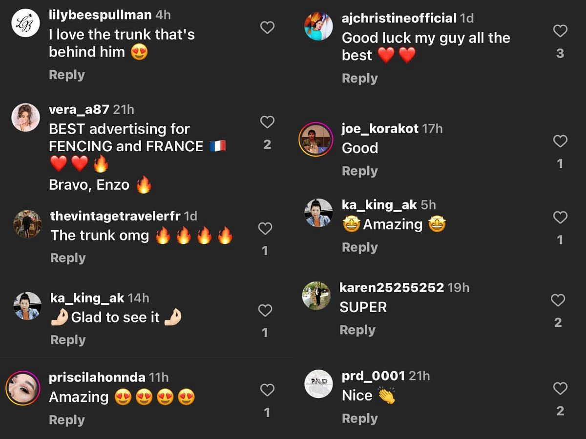 Fans flooded the internet with praises for the player&#039;s latest association with the brand (Image via Instagram/@louisvuitton)