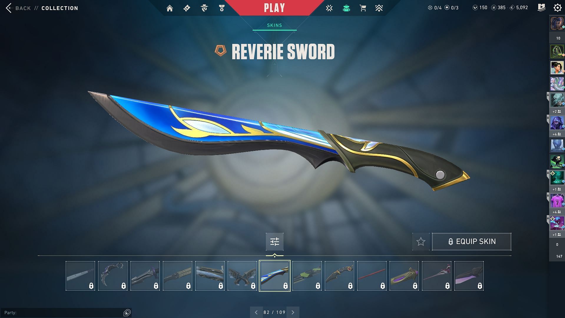 Reverie Sword in-game view (Image via Riot Games)