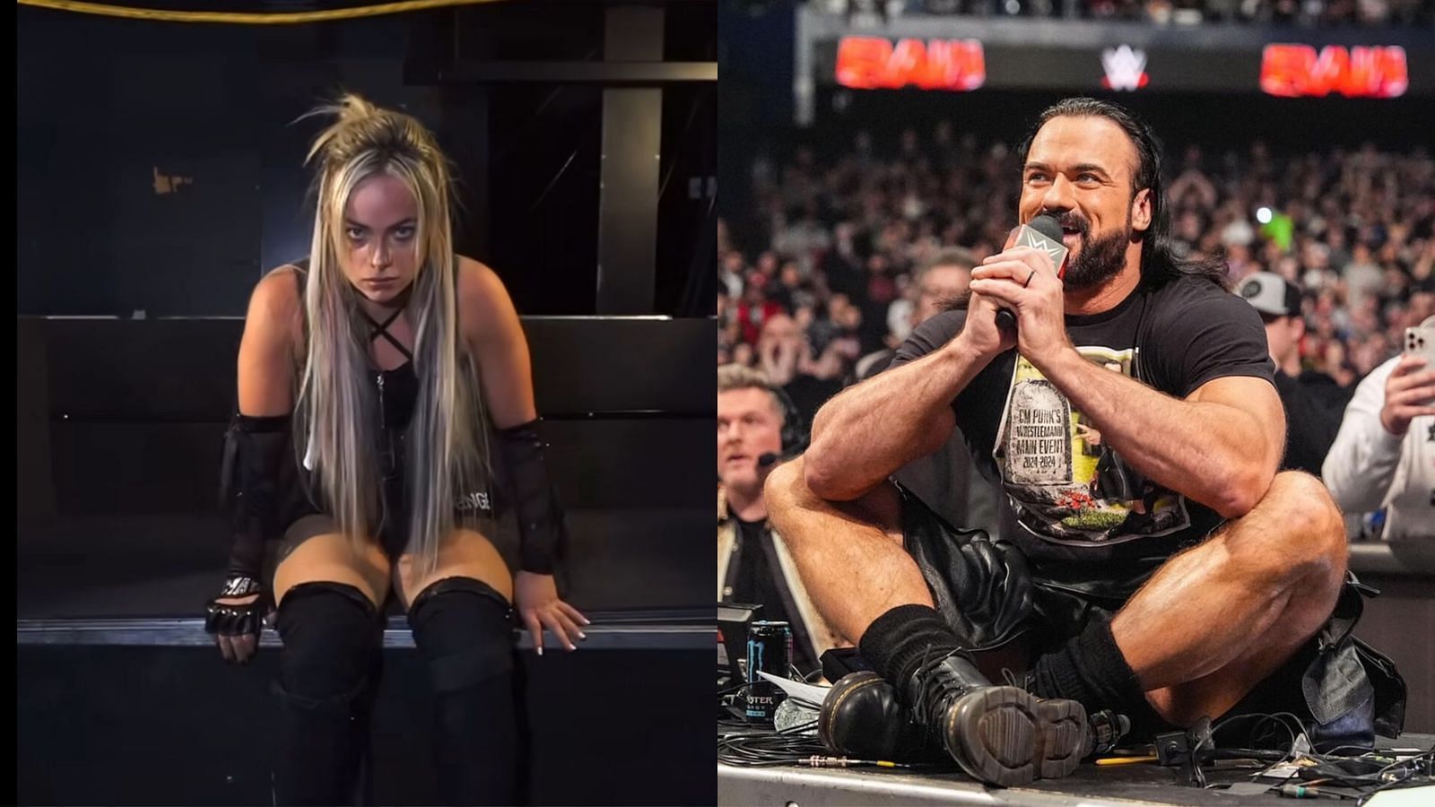 Liv Morgan (left) and Drew McInytre (right)